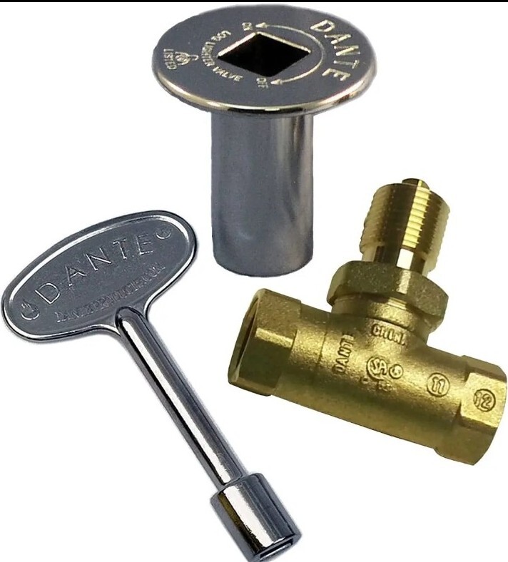 Dante Products Combo Pack with Straight 1/2-Inch, Quarter-Turn Ball Valve