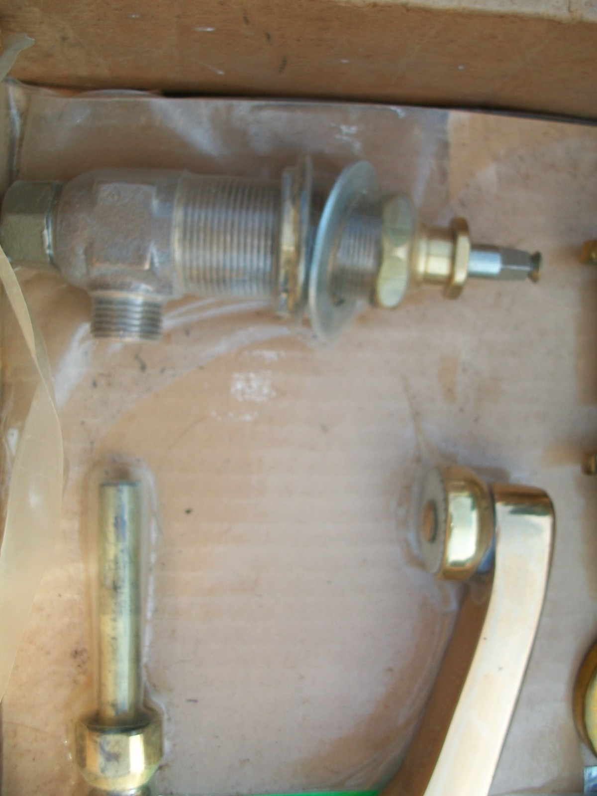 Chicago Faucets Gold Sink Faucet Adjustable Centers. 12” As/Is READ