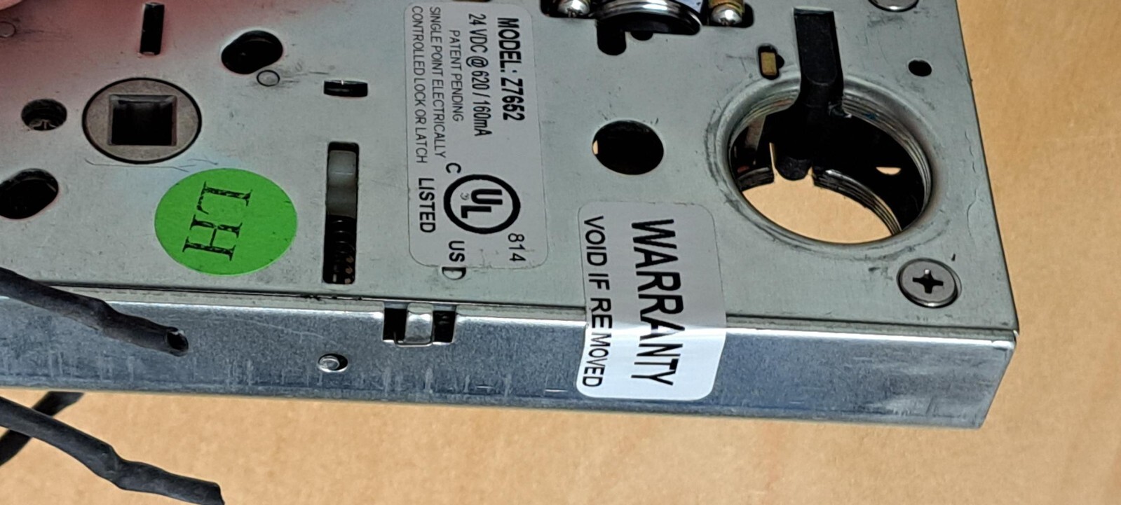 SDC Motorized Latch Retraction Mortise Lock -Body Only Model Z7652-LH w/ REX