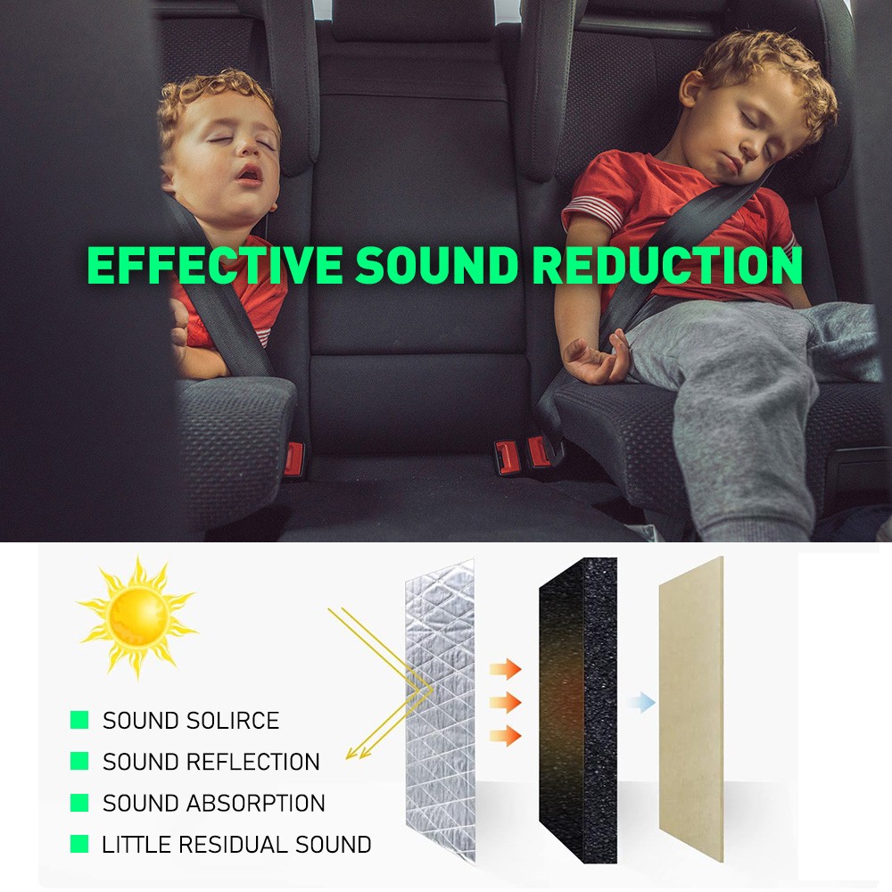 19sqft Sound Deadener Heat Insulation Mat For Control room and machine room 10MM