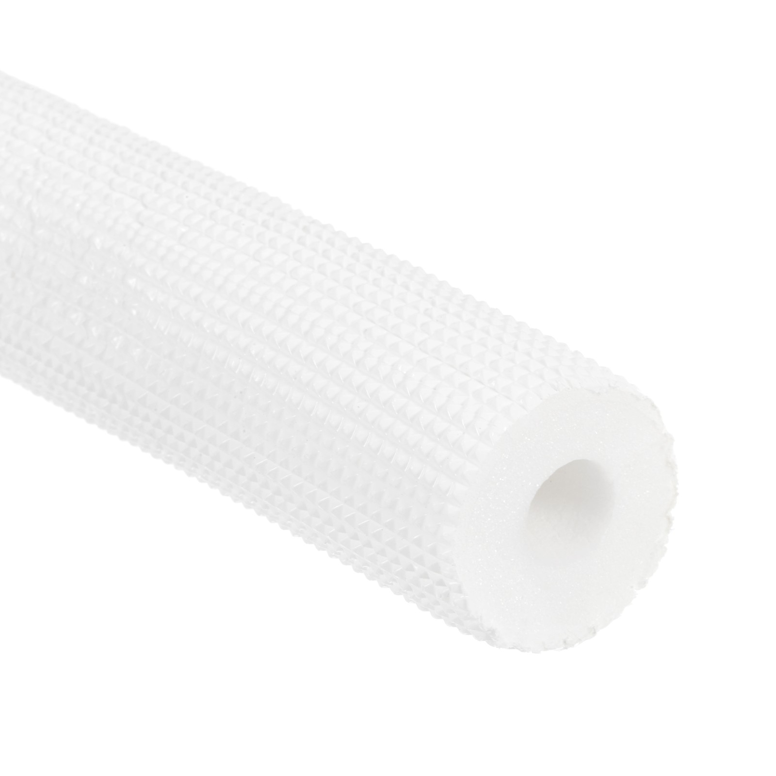 2Pcs 4.9ft Pipe Insulation Tubing 3/4″ ID Foam Handle Grip Support White