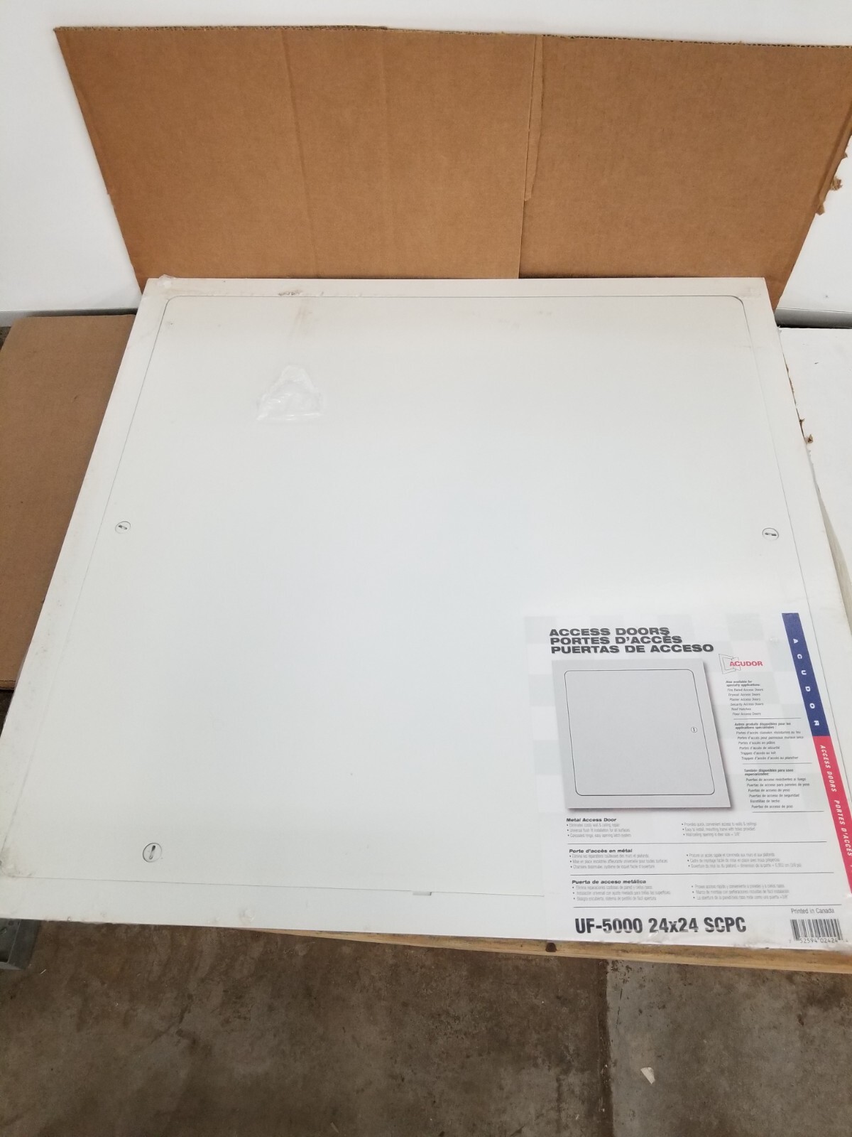 Acudor UF-5000 SCPC Metal Access Door, Slot Catch, Concealed Hinge, 24″ x 24″