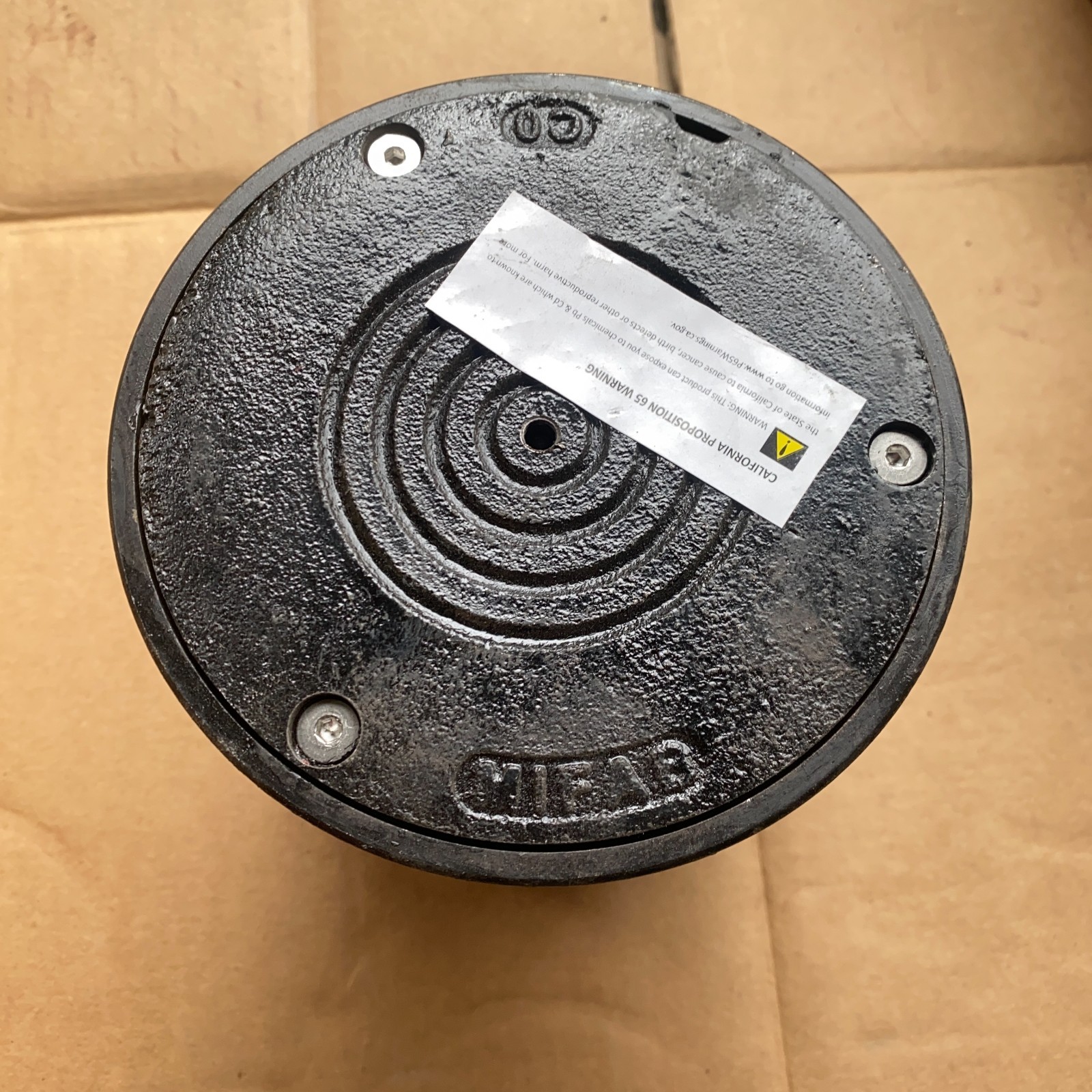 MIFAB C1224-XR-4-34B 4” NH Cleanout w/ Heavy Duty Ductile Iron Cover & Plug NEW