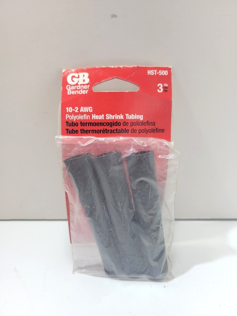 Gardner Bender HST-500 1/2″ Polyolefin Heat Shrink Tubing 3pk. NEW