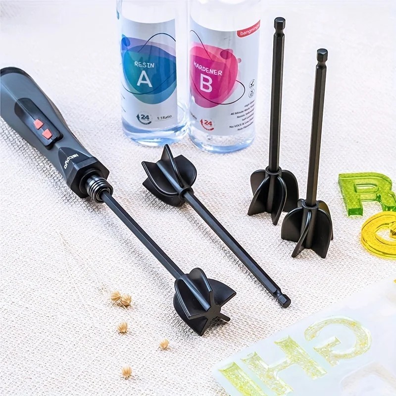Resin Mixer Paddle for Drill – Epoxy Paint Stirrer Attachment for Fast & Even