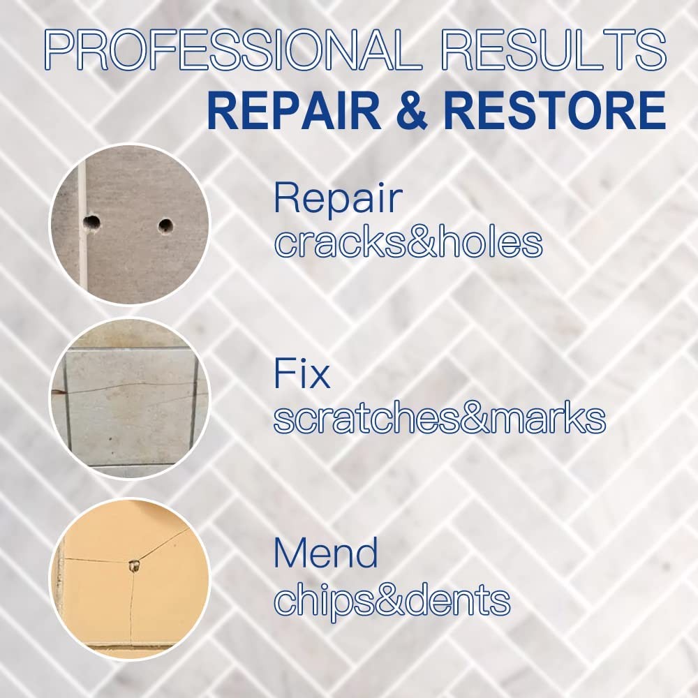 Tile Repair Kit, Ceramic Tile Chips Cracks Repair KitColor Match, Porcelain …