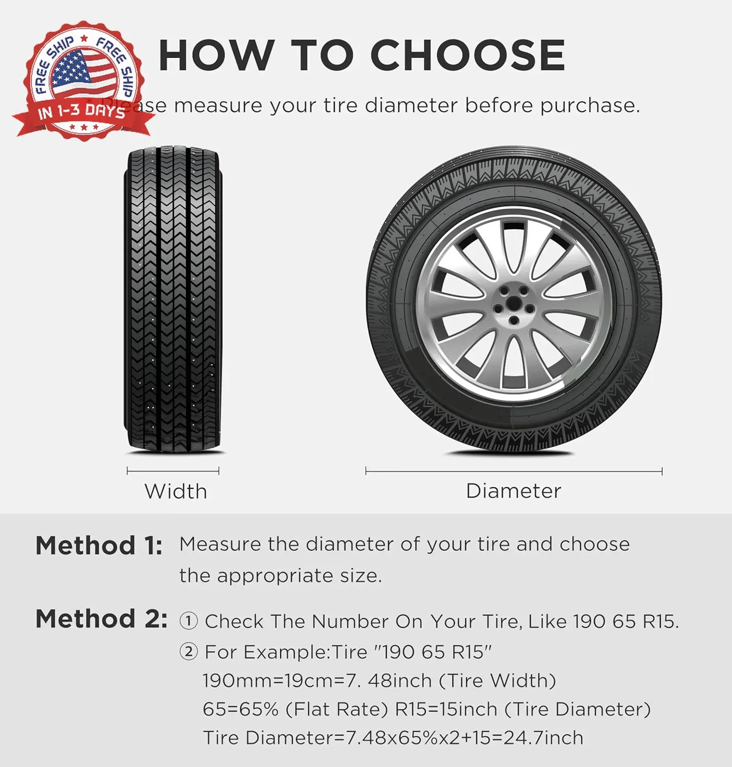 eletecpro RV Tire Covers Set of 4 with Waterproof Coating and Heavy Duty 600D Ox