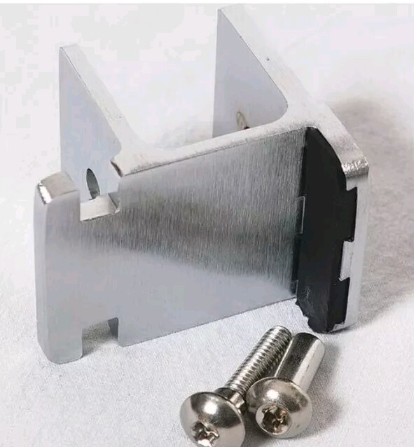 Lot of 2 – ASI Global Partitions Zamac Stop & Keeper Brushed Inswing Polymer Par