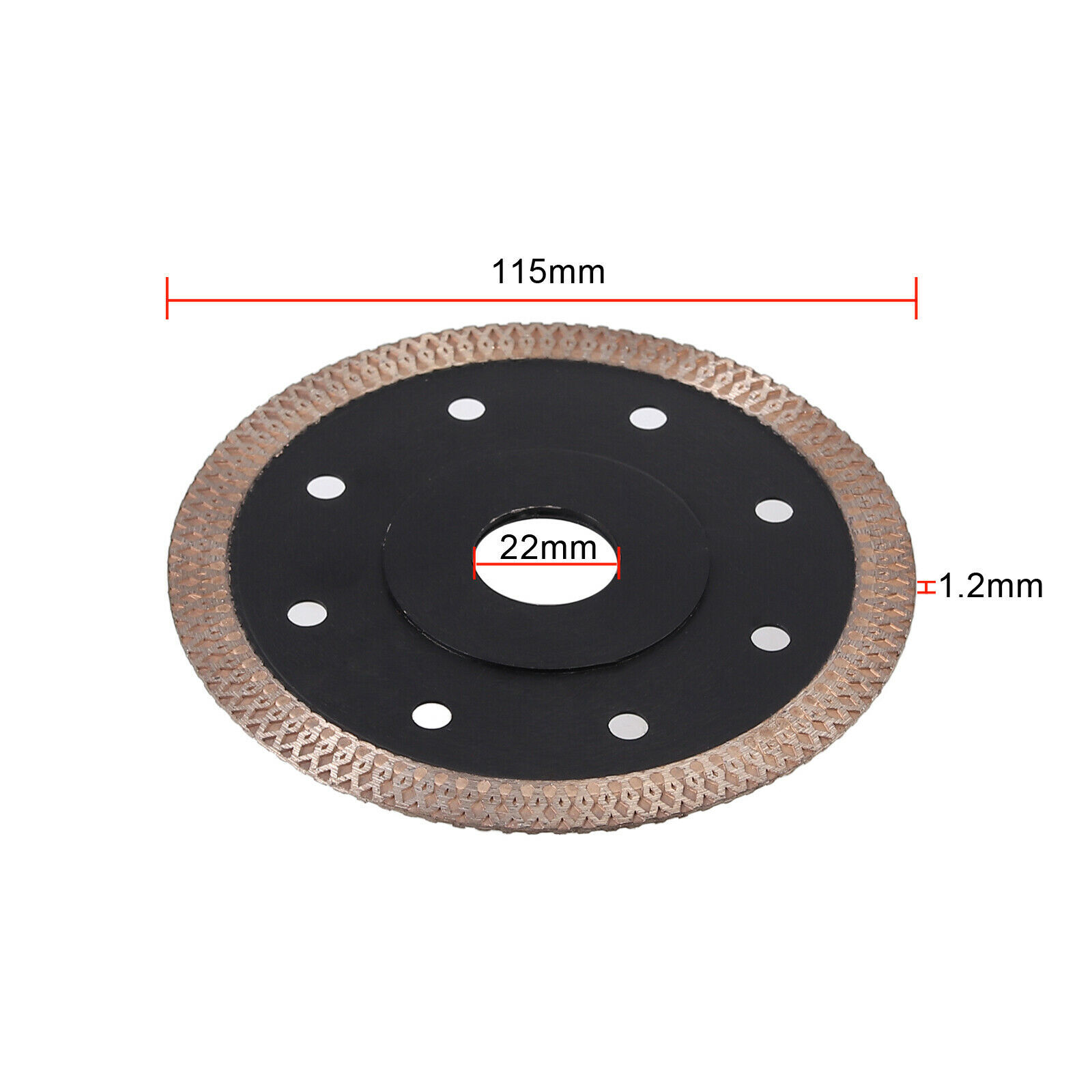 6 PACK 4-1/2″ DIAMOND ULTRA THIN BLADE WET/DRY TURBO TILE CERAMIC MARBLE