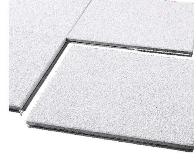 Armstrong 580A Ceiling Tile 12″x12″ 40/Pcs Acoustical Cirrus Beveled Board White