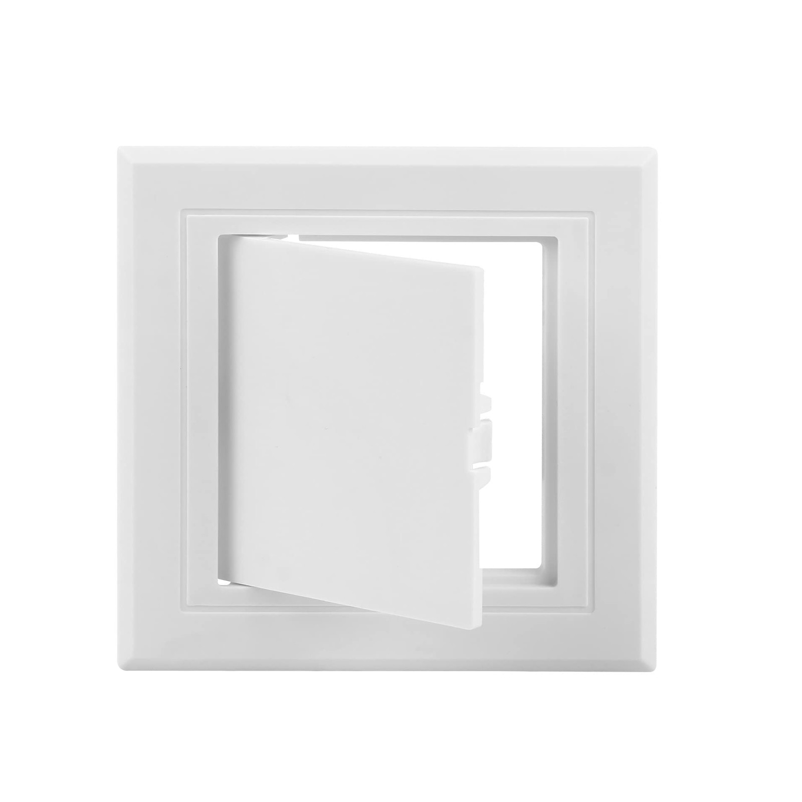 Teqooza 4×4 inch Plastic Access Panel for Drywall Ceiling 4x4x1 inches, White