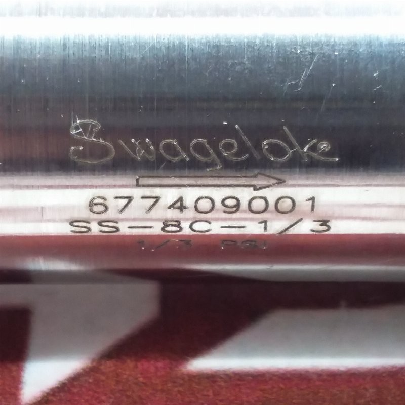 SS-8C-1/3 | Swagelok | Stainless Steel Poppet Check Valve, Used