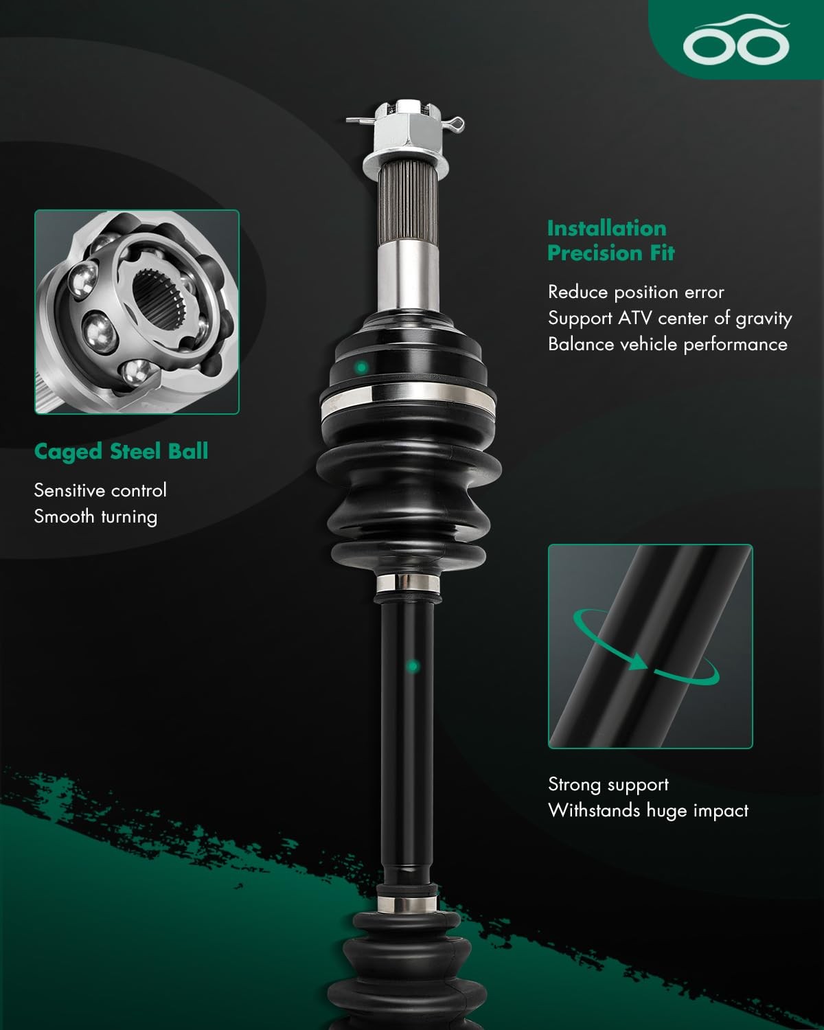 705401235 CV Axle Front Left for Ranger 500 2005-2007 MVRS 700 4×4 2007