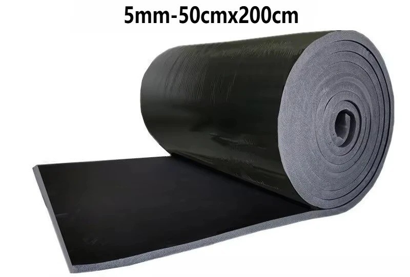 Self Adhesive Rubber Foam Roll Soundproof Insulation Sheet DIY Car Furniture