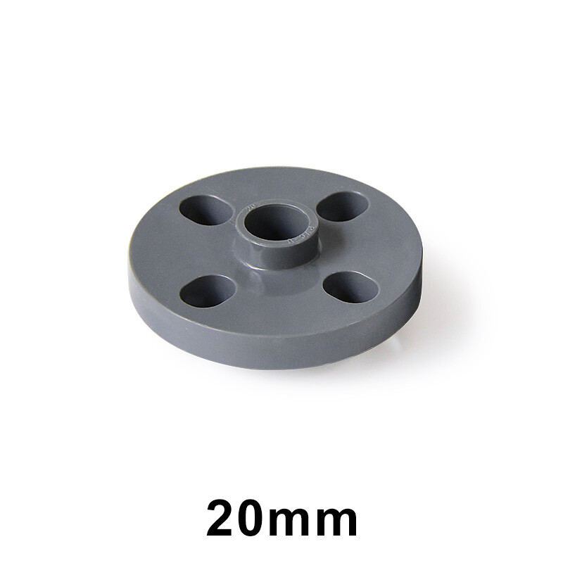 PVC Water Supply Pipe Wall Mount Floor Flange Fittings Solvent Weld ID 20-200mm