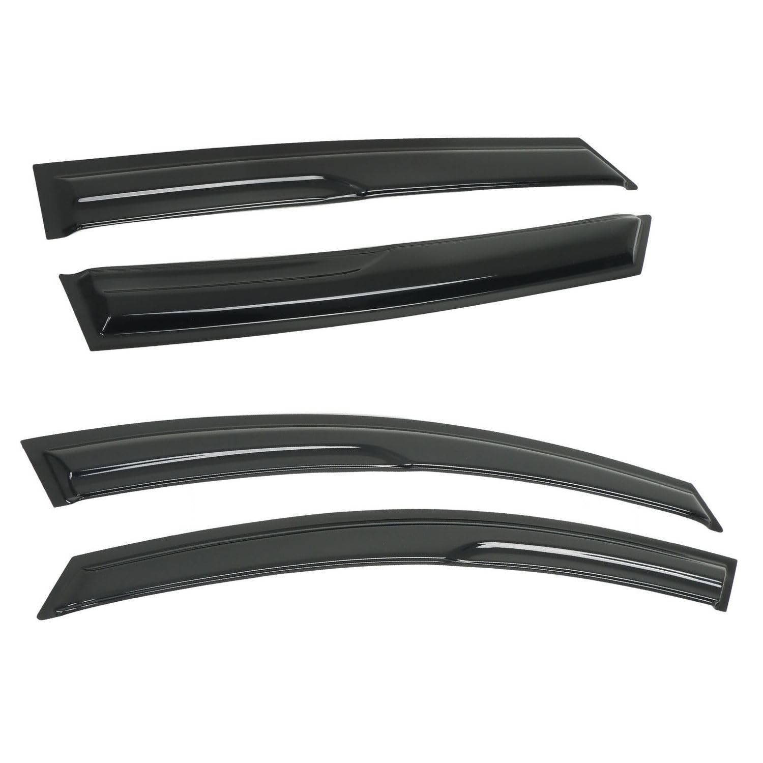 Rain Guard Wind Deflector for Kia K5 2021-2024 M Style Wavy Black 4Pcs HP113115