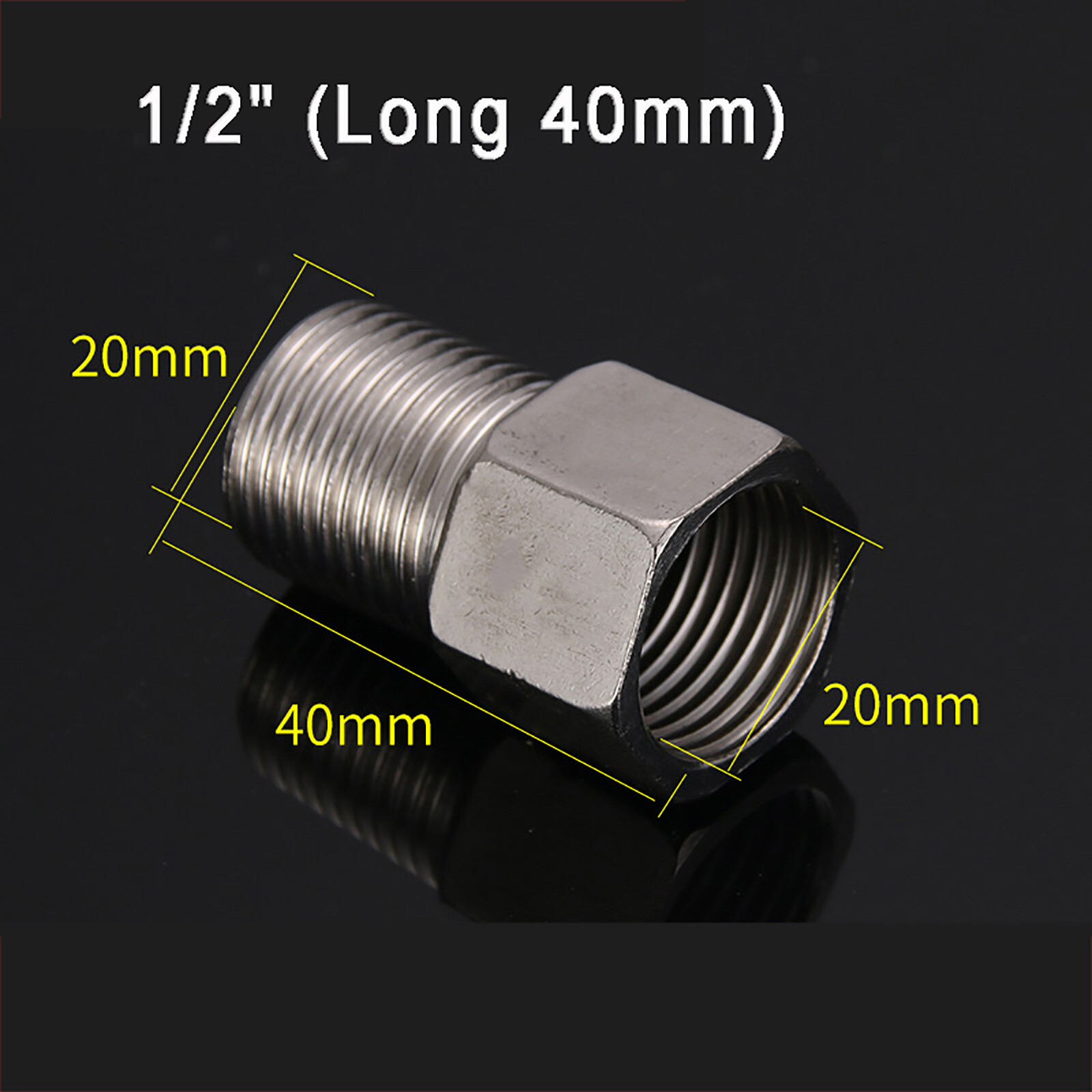 1/2″ 3/4″ 1″ Female Male Coupler Stainless Steel Connector Pipe Fitting Adaptor