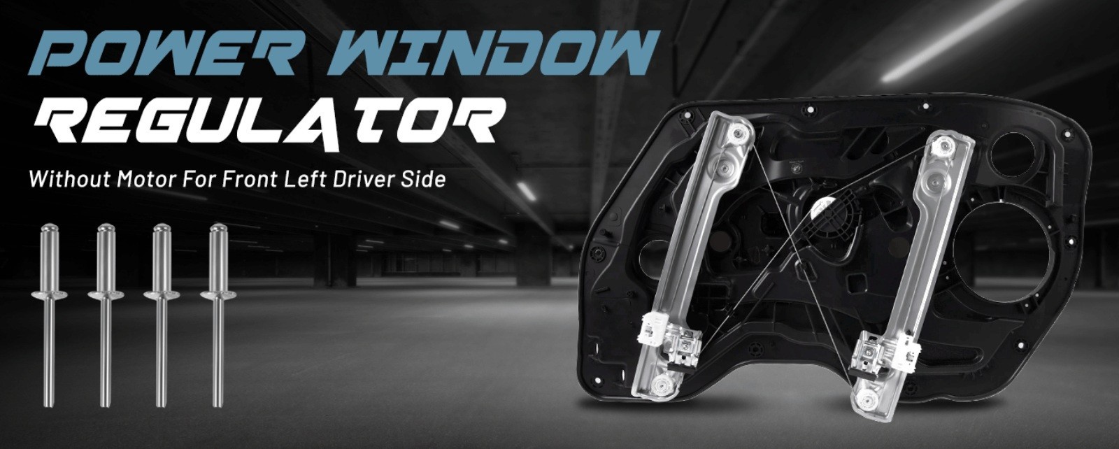 Power Window Regulator Front Left w/o Motor fit Hyundai Elantra 2011-2016 Sedan