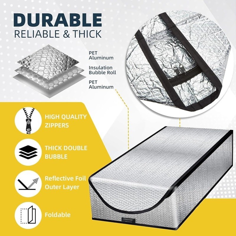 Attic Insulation Access Door Zippered Waterproof Energy Saving Easy Installation