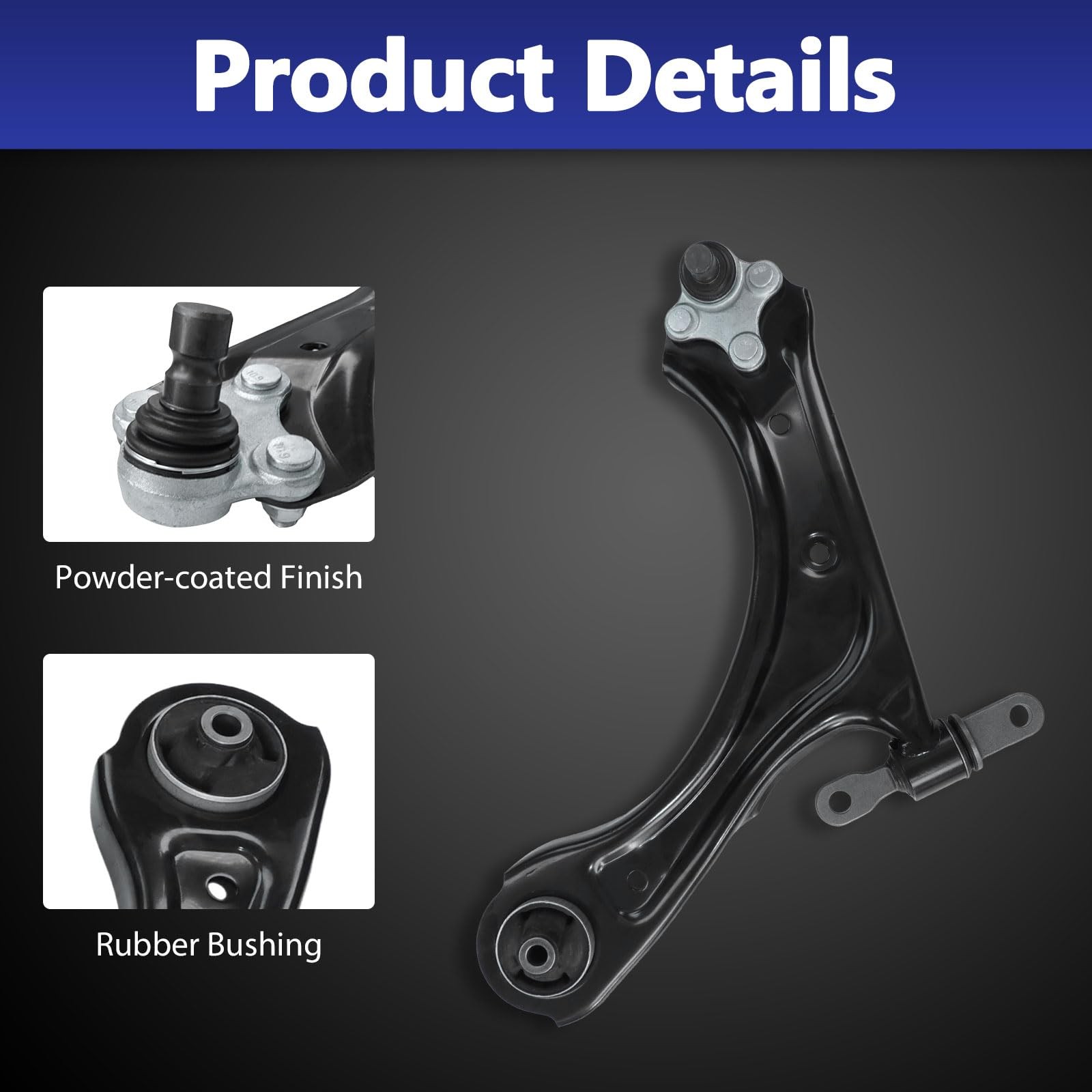 Control Arm Frt Lower w/ Ball Joint Hyundai Tucson 22-24 Kia Sportage 23-24 2Pcs