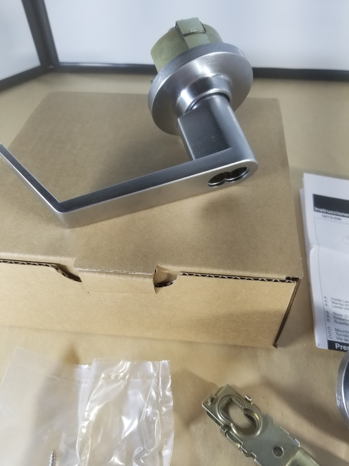 Falcon Y581BD Dane 626 Storeroom Lock Satin Chrome Without Core Commercial