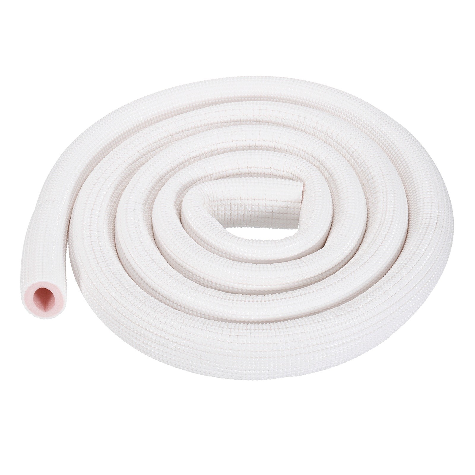 8ft Length White/Pink HVAC Copper Pipe Insulation Foam Tube 7/8″ ID Pipes