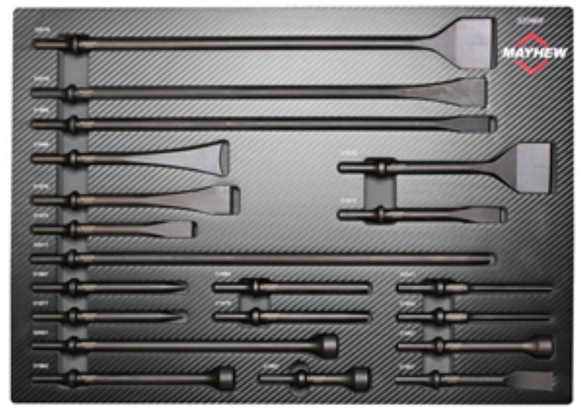 Mayhew Tools 32090F 20 Piece Pneumatic Punch & Chisel Set NEW