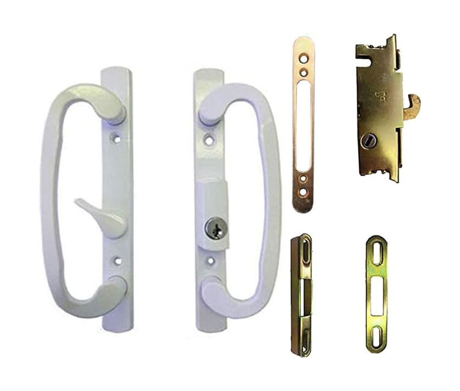 Gordon Glass STB Sliding Glass Patio Door Handle Kit with Mortise Lock, Face …