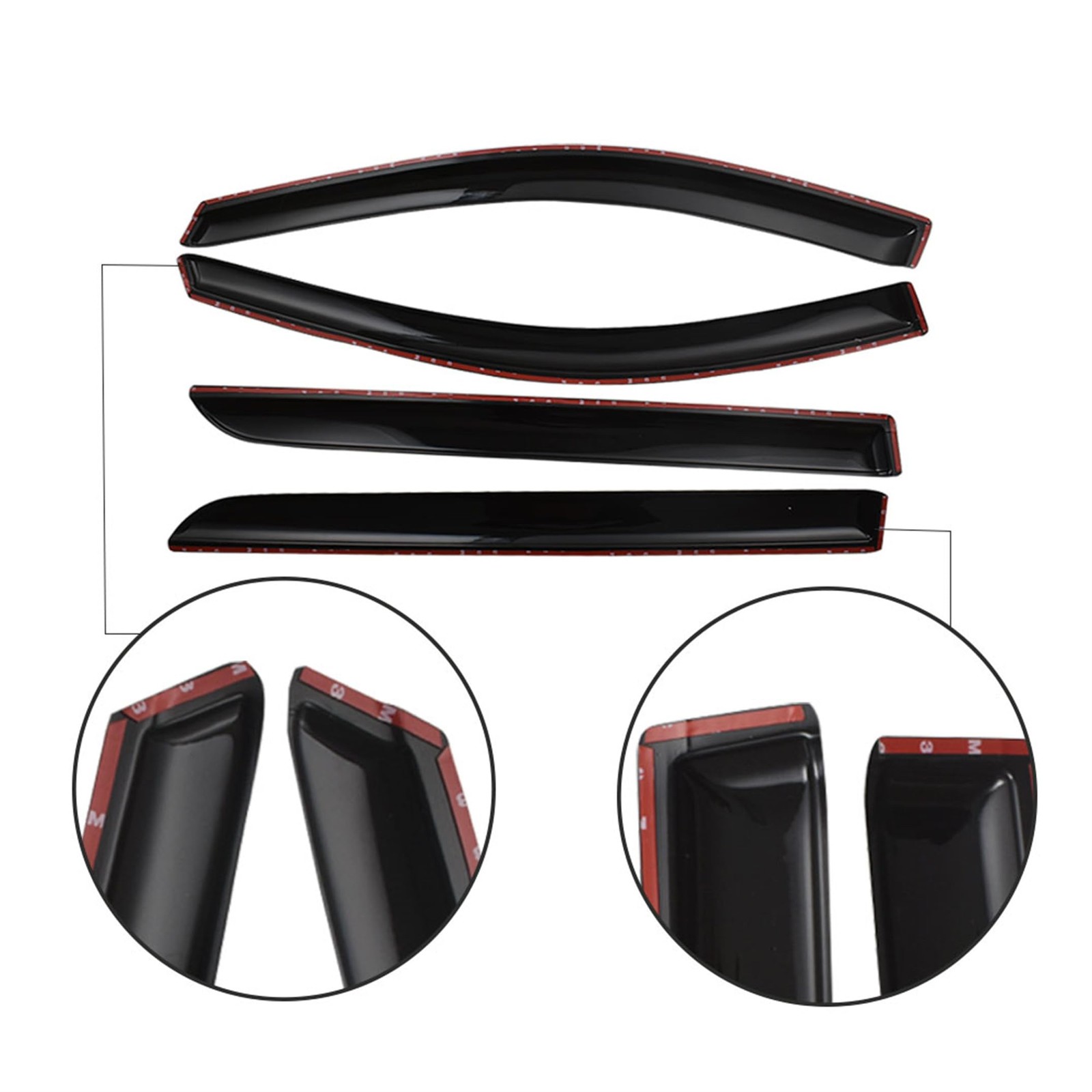 4 Pcs Kit Window Vent Visor Rain Guards Replacement for Odyssey 2005 2006 2007