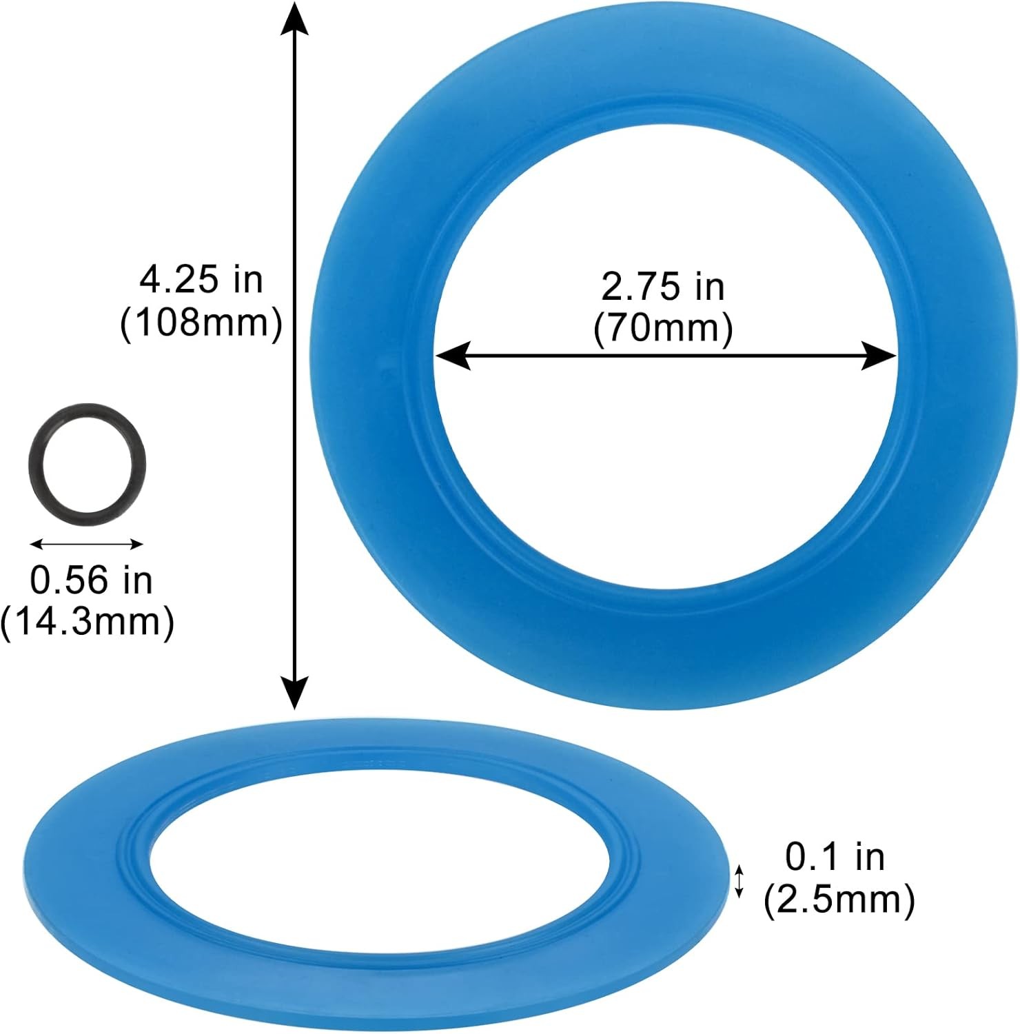 2 Pack 7301111-0070A Flush Valve Seal Kit for American Standard Toilet Blue