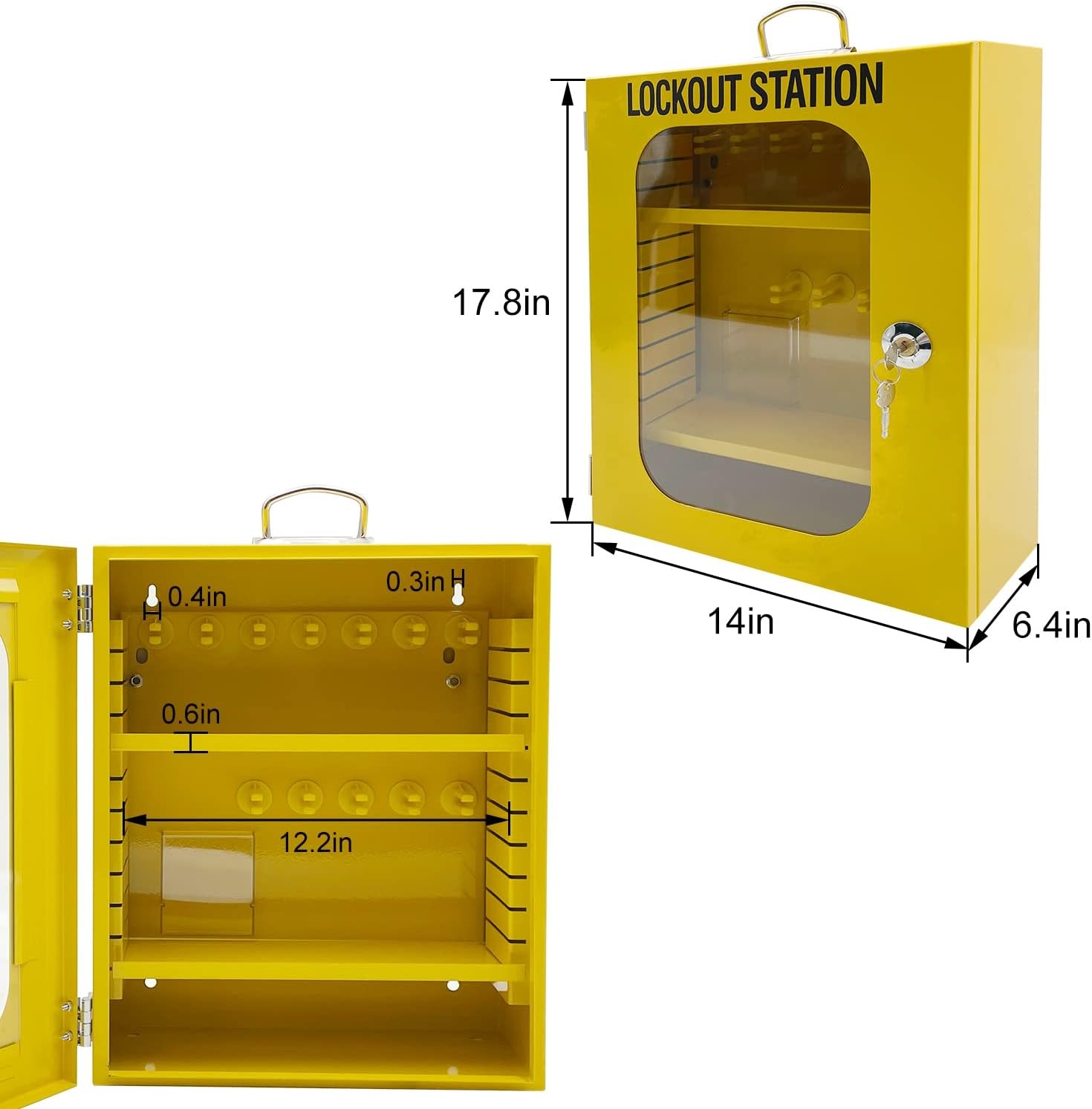 80pcs Lockout Tagout Safety Station Kit Yellow LOTO
