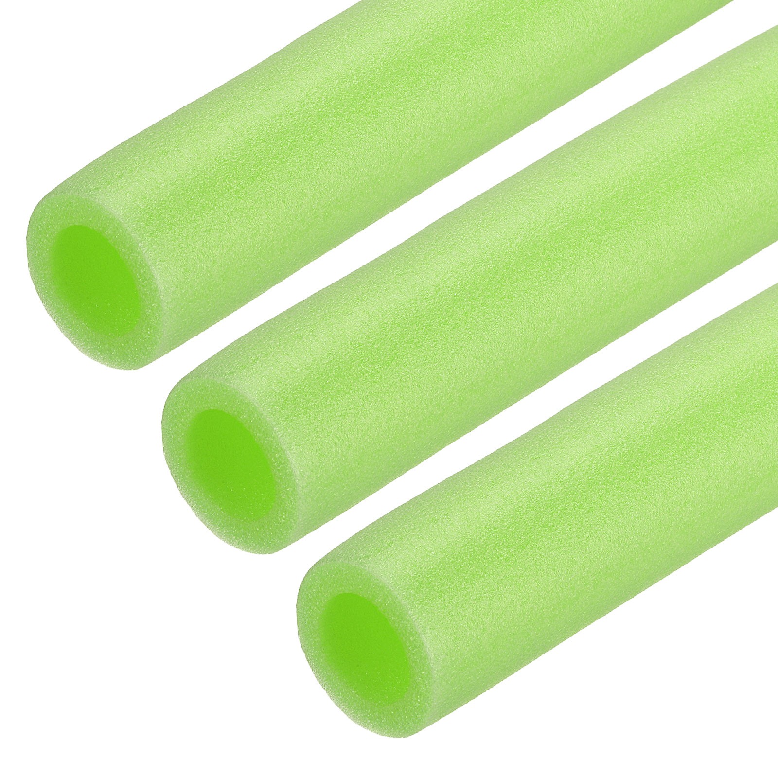 3pcs 1-1/4″ ID 3.3FT Pipe Insulation Foam Tube 2.05″ OD Tubing Cover Green