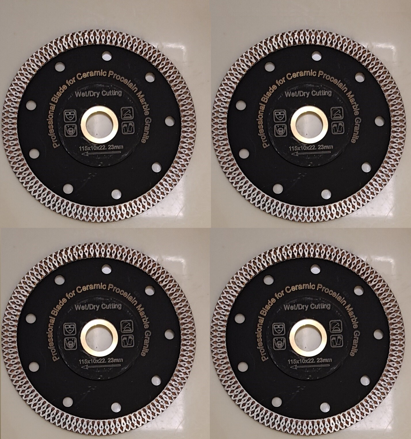 4 1/2″ Diamond Turbo Continuous Cutting Blade 75 granite ceramic marble concrete