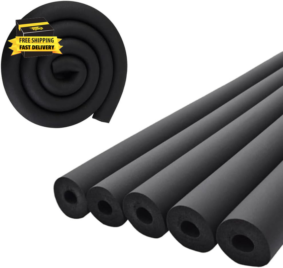 Pipe Insulation Tubing (1″ X 3/8″ X 6FT), 1″ ID Pipe Insulation Foam Tubing, Gui
