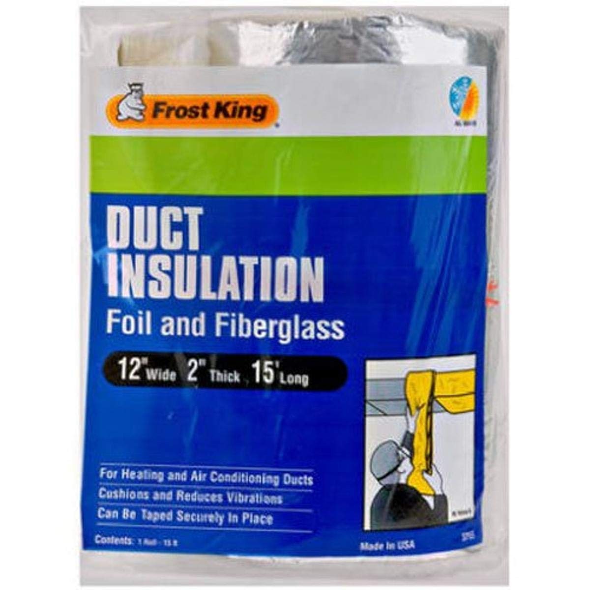 Thermwell Products 12″X15′ Fbg Insulation Sp55 Pipe 12″ x 15′, Silver
