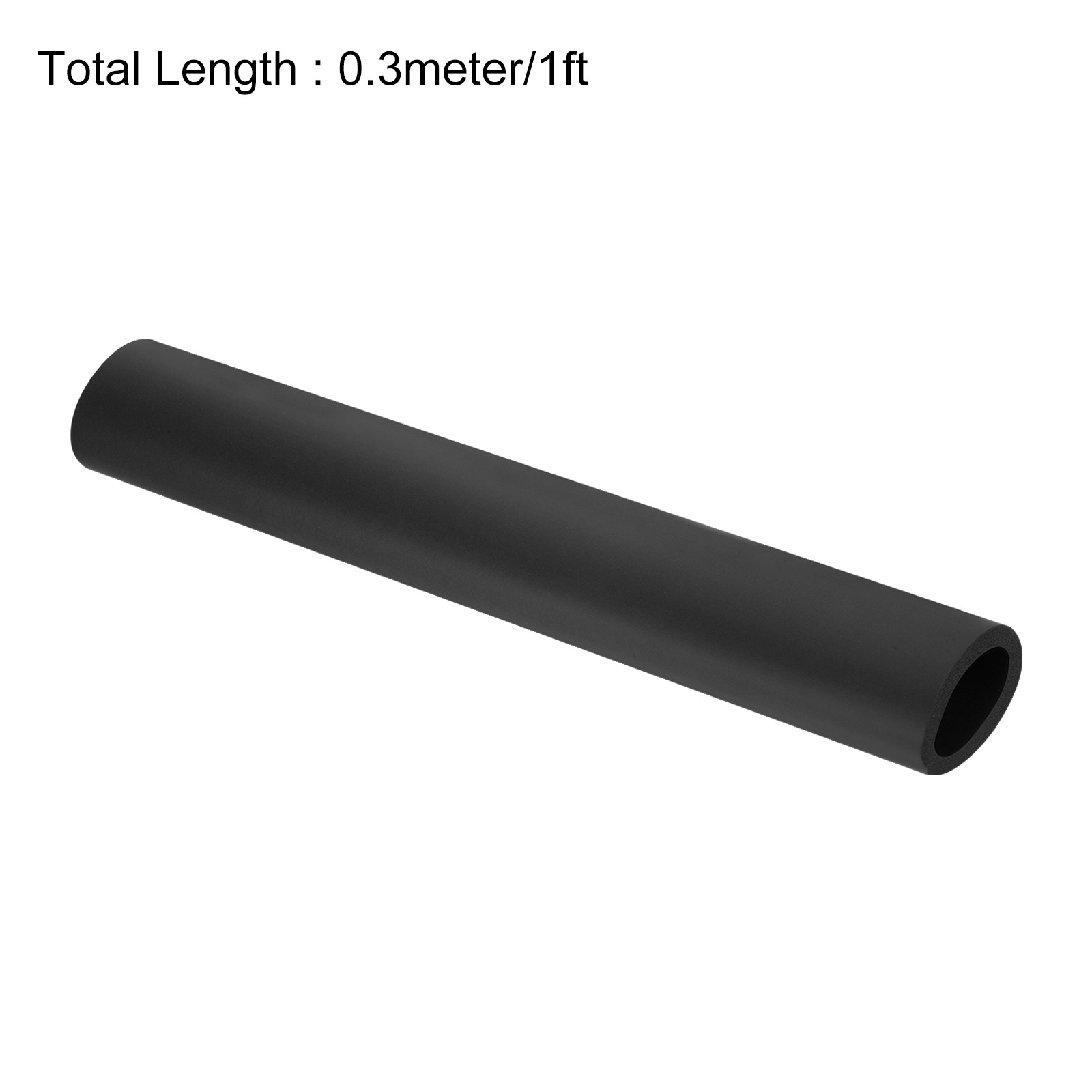 Foam Tubing for Handle Grip Support 32mm ID 44mm OD 0.3 Meter/1ft Length Black