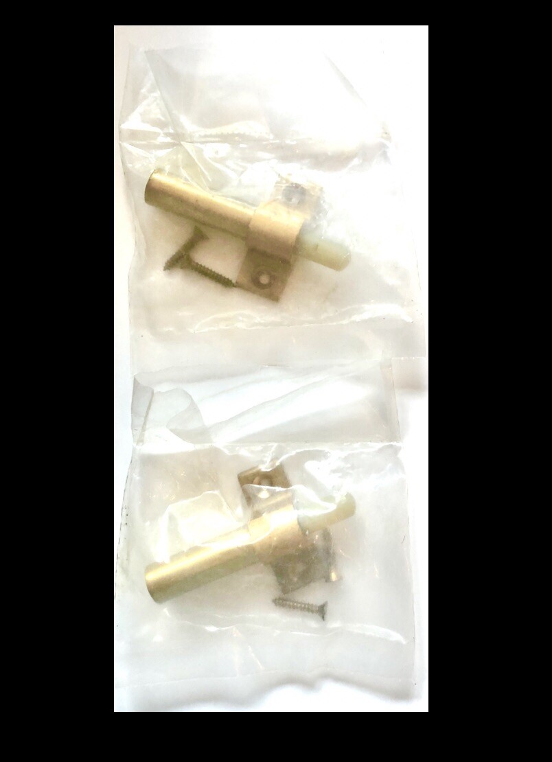 IVES COMMERCIAL Auxiliary Pusher PUSH CABINET / DOOR Push Back Stop,BRASS FINISH