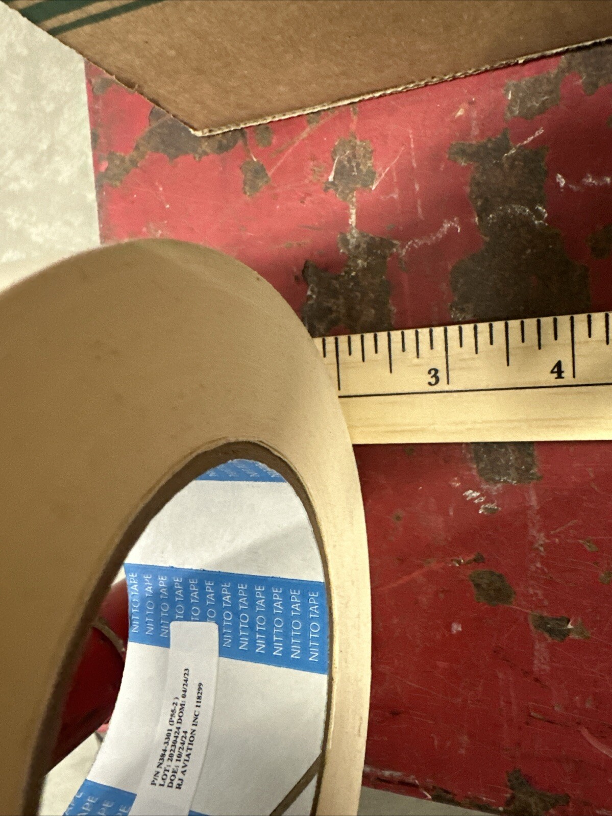 FLAME RETARDANT DOUBLE COATED CLOTH TAPE P-55 (3 Rolls) 2 Inch By 25 Yards