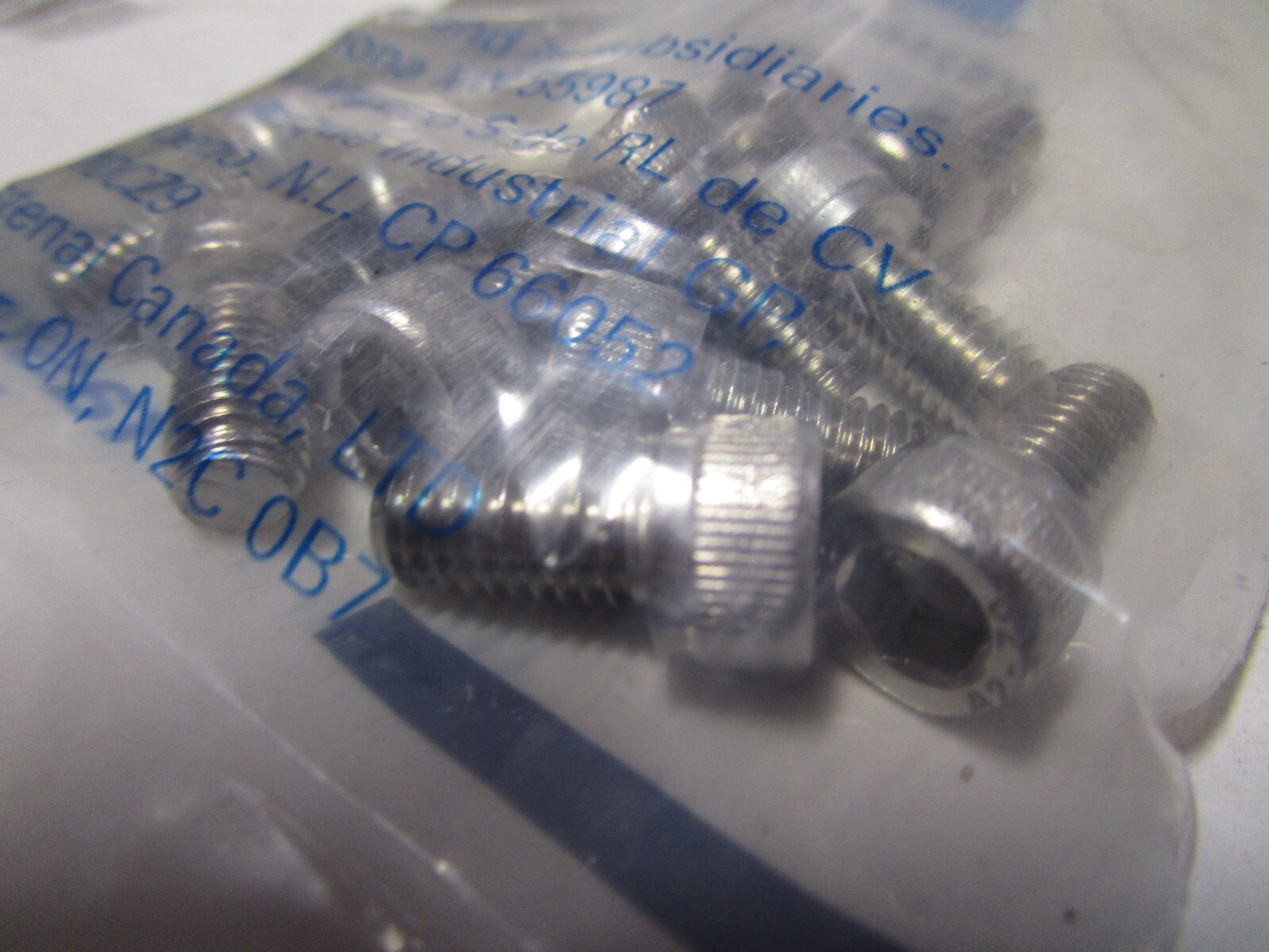 M6-1.0 x 12mm L 5mm Hex A2-70 Plain Stainless Steel Socket Head Cap Screw QTY 14