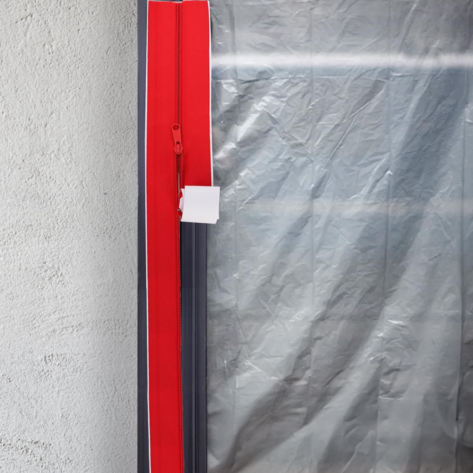 Dust Barrier Zipper Door Kit 7ft Self Adhesive Zipper Dust Protector