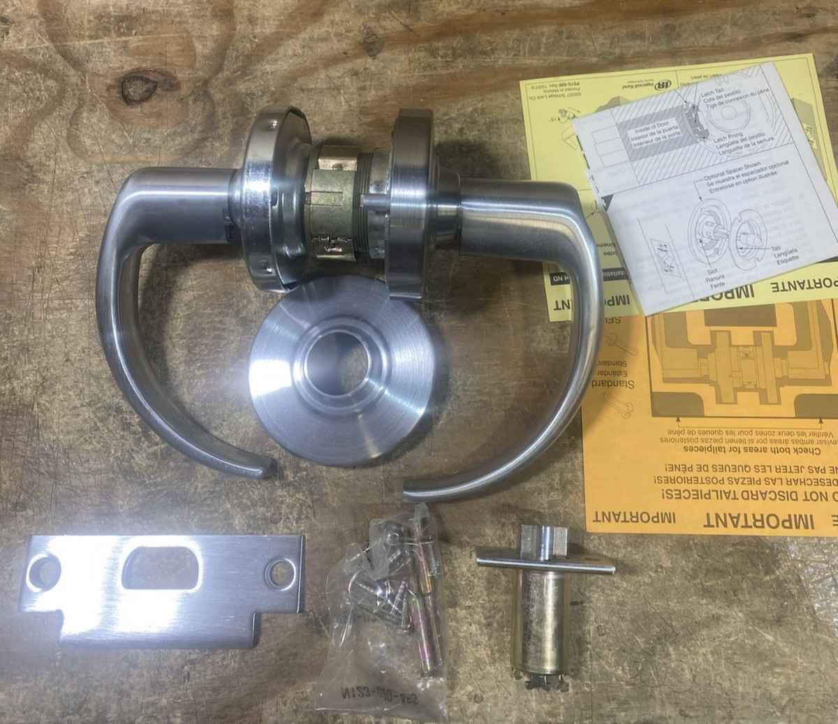 Schlage ND96PD SPA 626 Heavy Duty Storeroom Lever Lock in Satin Chrome