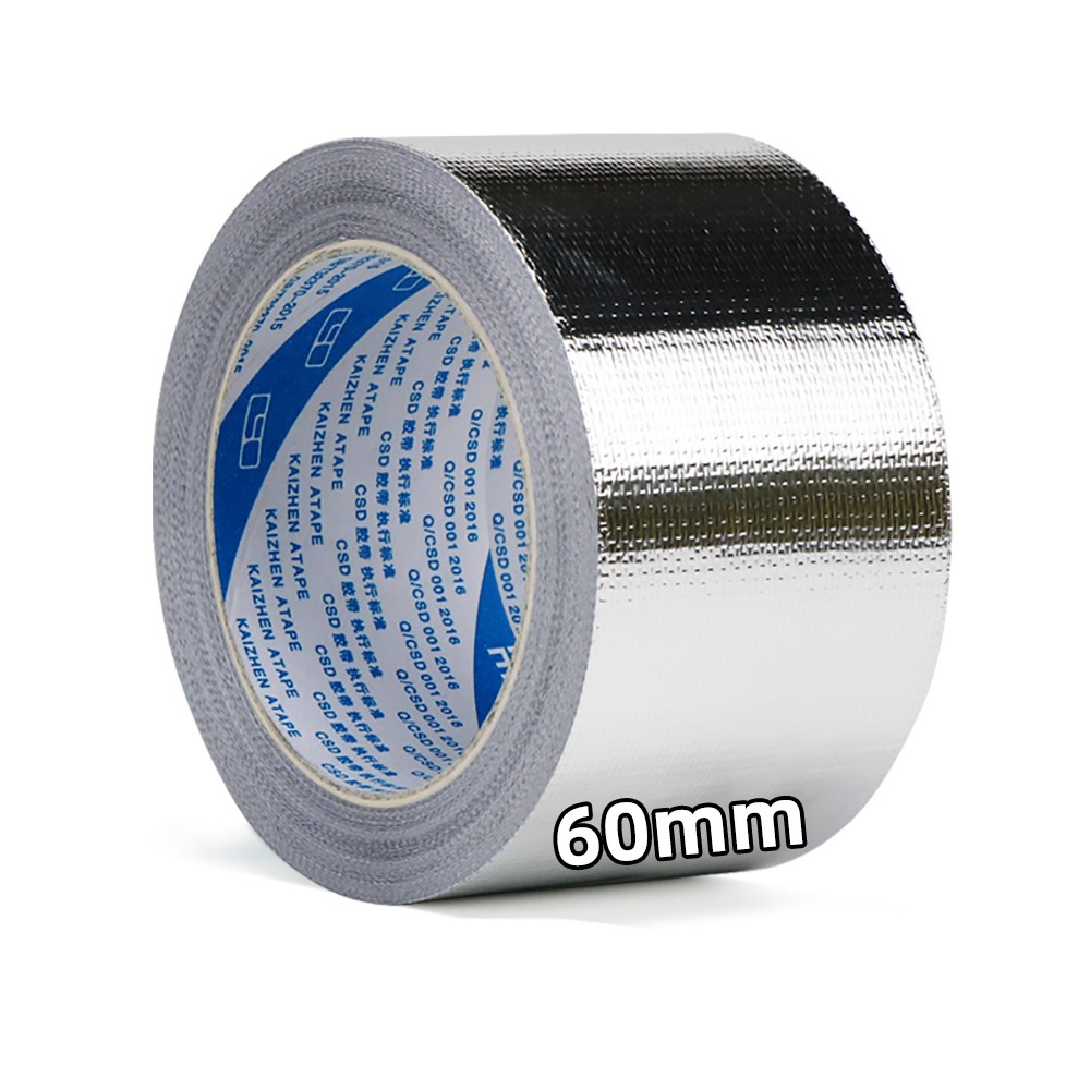 Aluminum Reinforced Heat Shield Resistant Wrap Exhaust Pipe Insulation Tape 50M