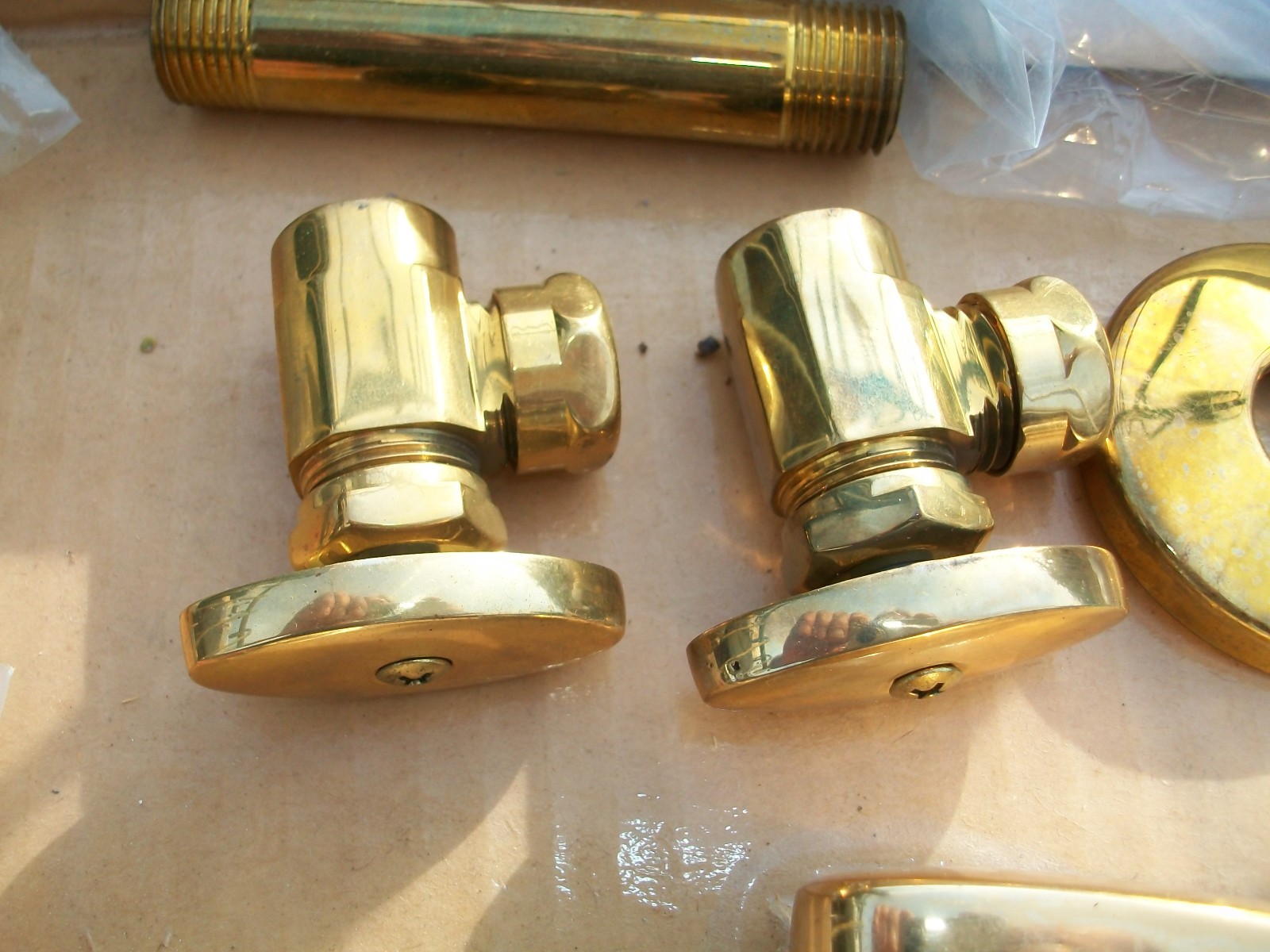 Chicago Faucets Gold Sink Faucet Adjustable Centers. 12” As/Is READ