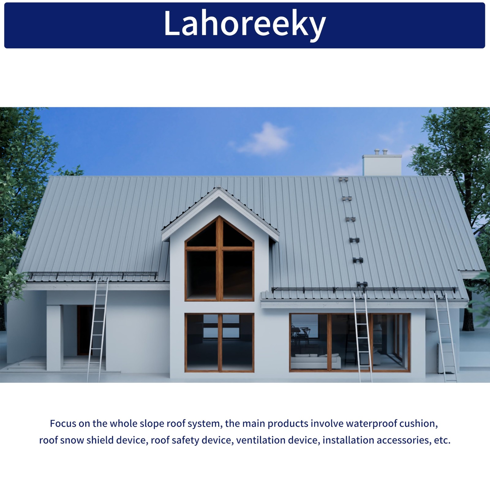 Lahoreeky Soffit Vents Strip for Eaves Ventilation 3.93″ x 10.93y, Black