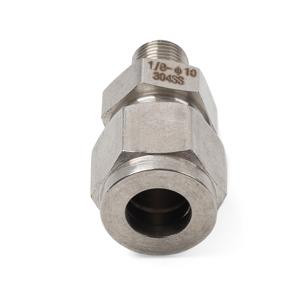 1pc Compression Tube Fitting 1/8 PT Male x 10mm OD Tube Stainless Steel