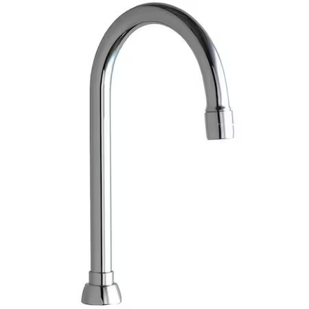 Chicago Faucet Gn2ae3jkabcp Gooseneck Spout, Brass