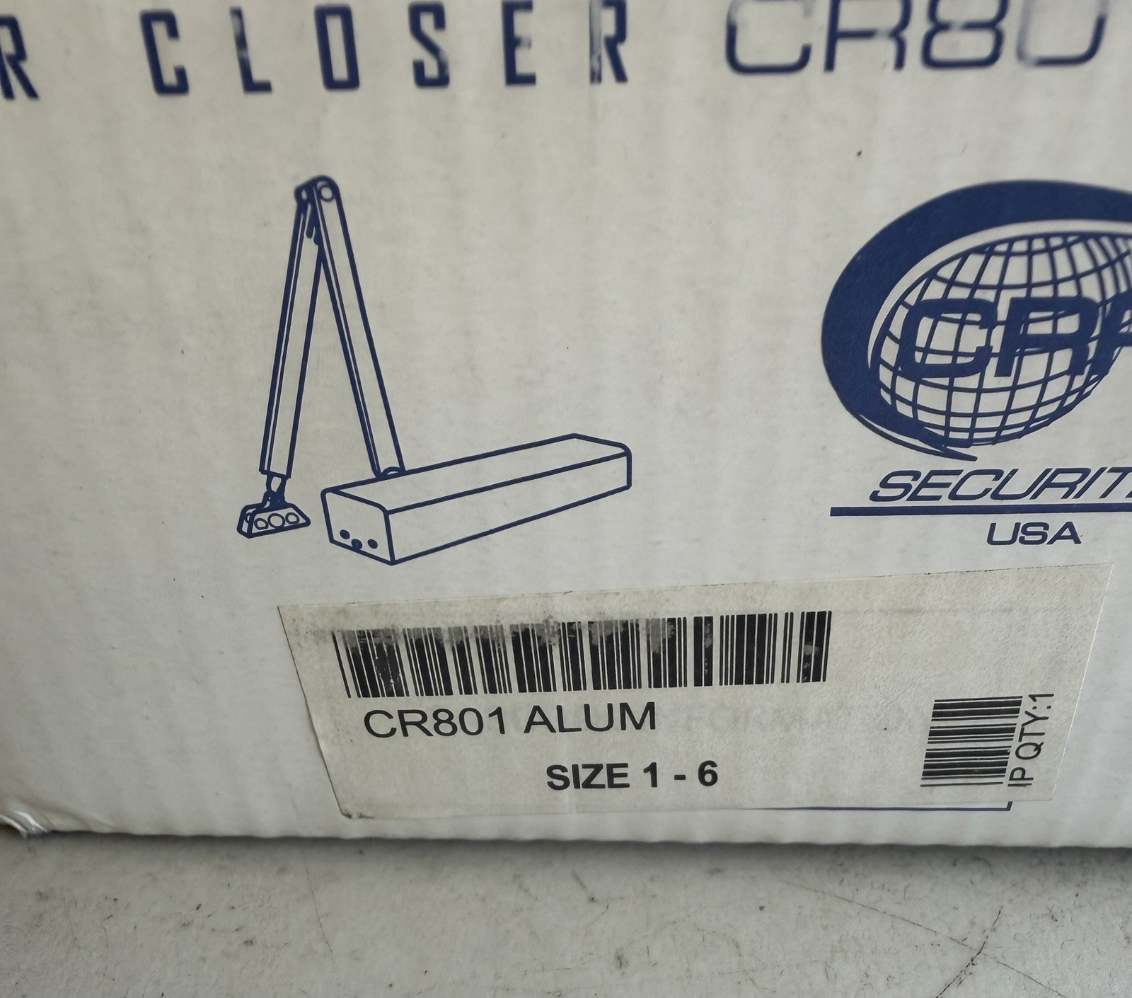 Cal-Royal Door Closer CR801 ALUM Size 1-6