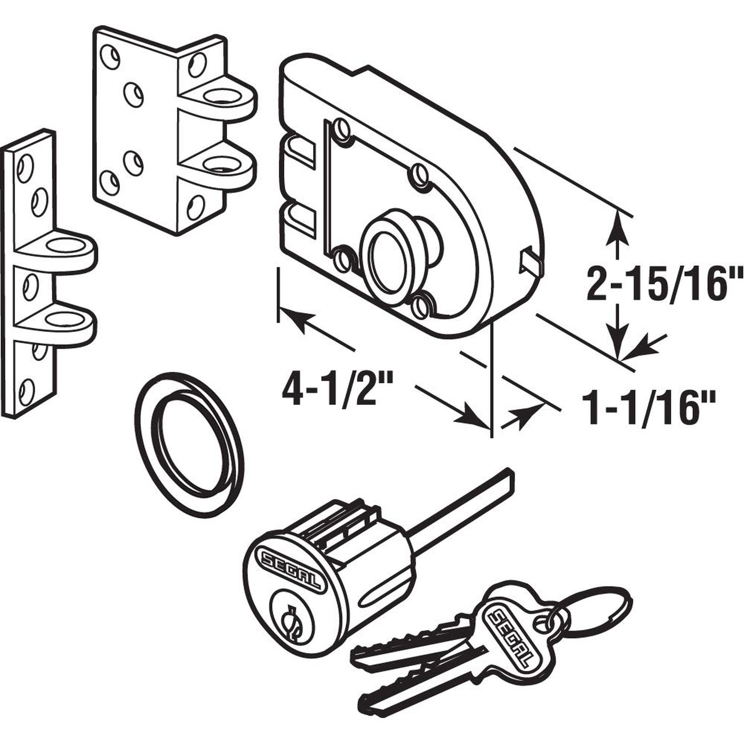 Prime-Line SE 15361 Deadbolt – Jimmy-Proof Design Prohibits Forced Entry b