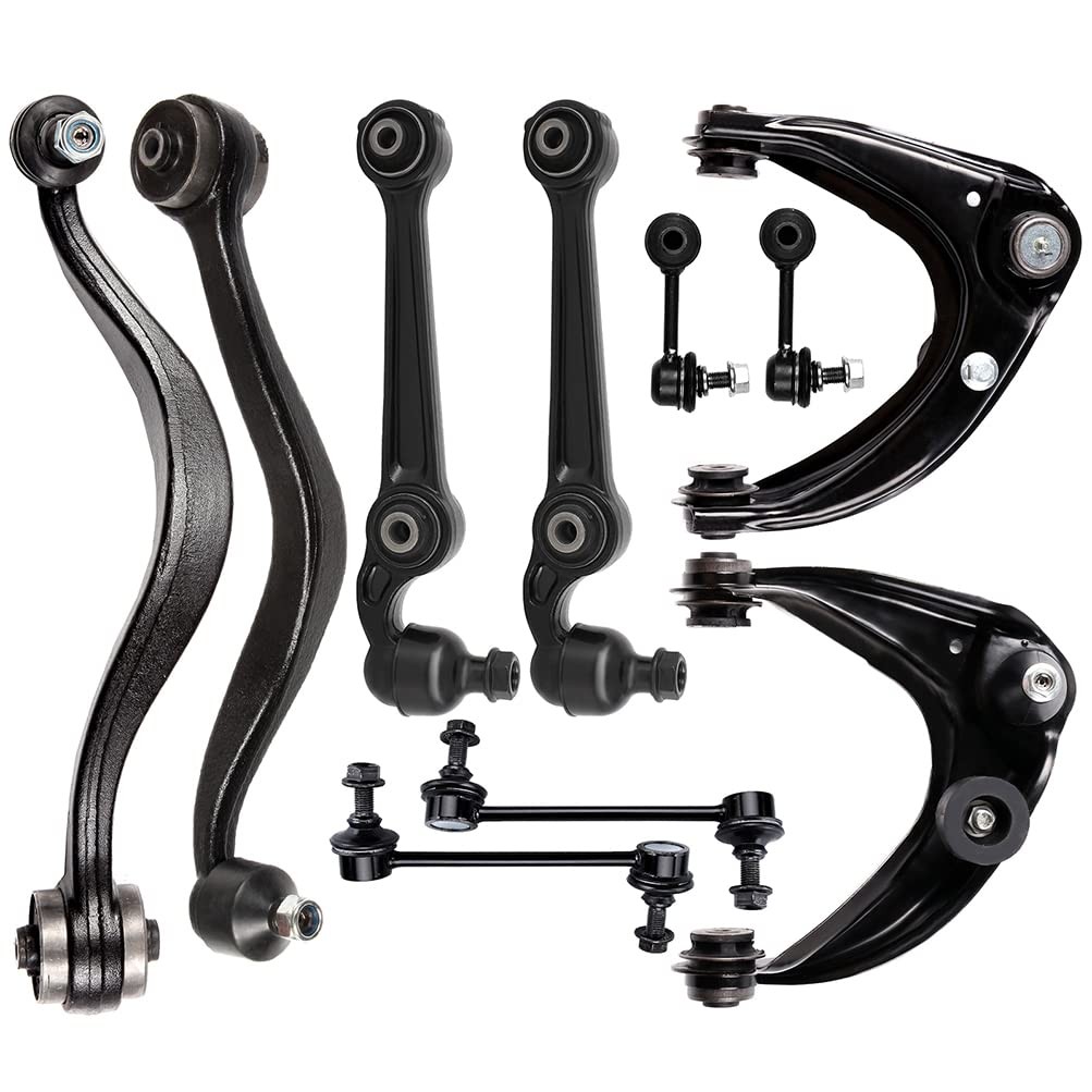 10Pcs Control Arm Ball Joint Sway Bar Link Kit For Ford Fusion Lincoln MKZ Milan