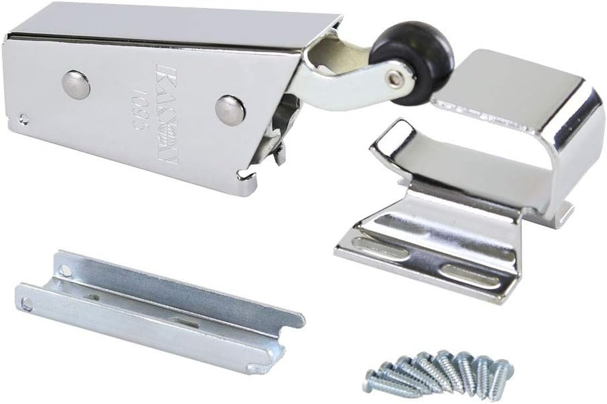 Kason 1095 Spring Action Door Closer and Adjustable Wide-Hook, Flush to 3/4 Inch